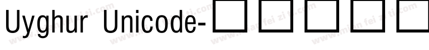 Uyghur Unicode字体转换